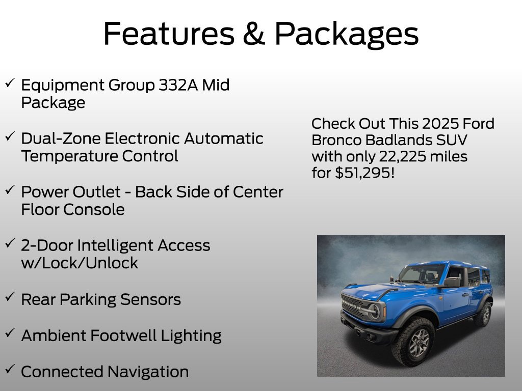 Used 2025 Ford Bronco Badlands AWD/4WD image 4