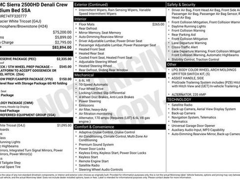 New 2026 GMC Sierra 2500 Denali w/ Denali Reserve Package AWD/4WD image 3