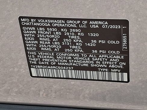 Used 2024 Volkswagen Atlas SEL AWD/4WD image 24