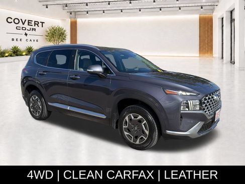 Used 2021 Hyundai Santa Fe Blue AWD/4WD image 1