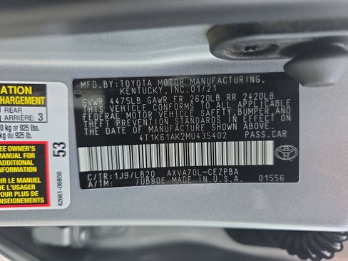 Used 2021 Toyota Camry XSE FWD image 34