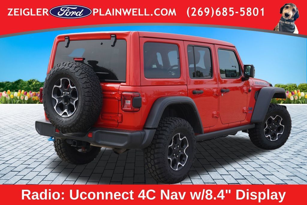 Used 2022 Jeep Wrangler Unlimited Rubicon 4xe w/ Cold Weather Group AWD/4WD image 5