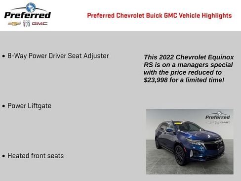 Certified 2022 Chevrolet Equinox RS AWD/4WD image 2