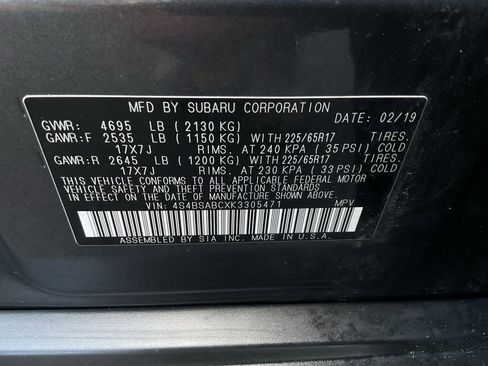 Used 2019 Subaru Outback 2.5i image 40