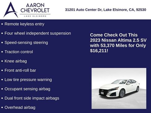 Used 2023 Nissan Altima 2.5 SV image 10