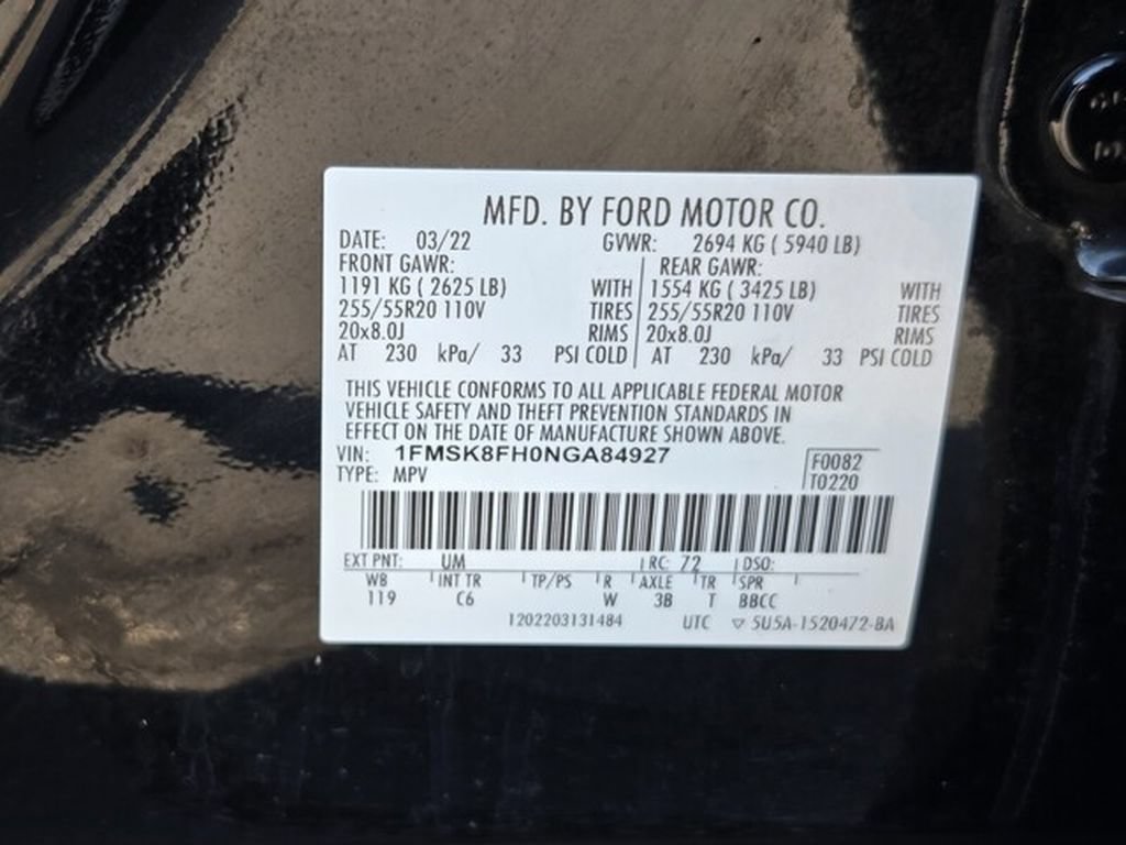 Used 2022 Ford Explorer Limited w/ Equipment Group 301A AWD/4WD image 36