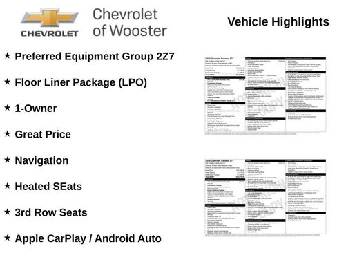 Used 2024 Chevrolet Traverse Z71 w/ LPO, Floor Liner Package AWD/4WD image 2