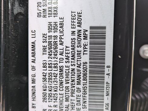 Certified 2020 Honda Pilot EX-L image 36