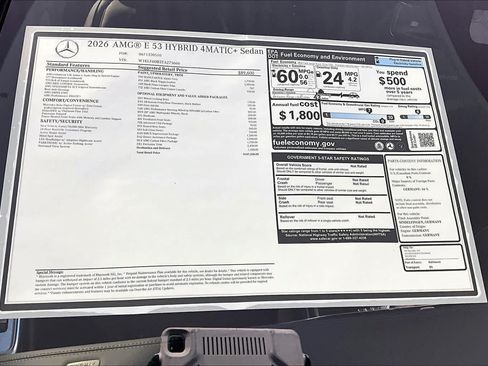 New 2026 Mercedes-Benz E 53 AMG e 4MATIC Sedan image 18