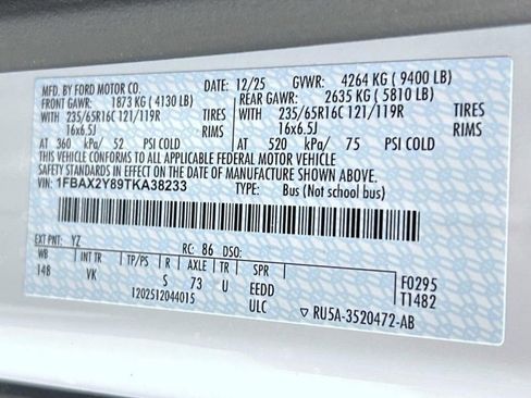 New 2026 Ford Transit 350 XL image 23