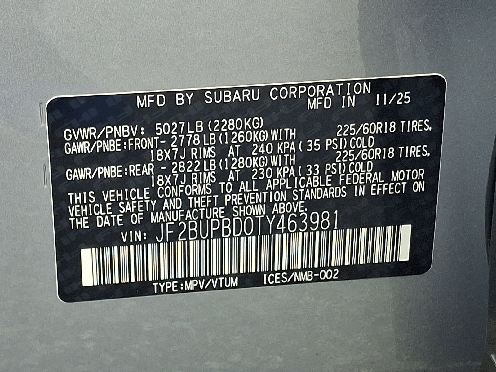 Used 2026 Subaru Outback Premium AWD/4WD image 27