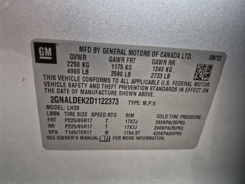 Used 2013 Chevrolet Equinox LT w/ Driver Convenience Package FWD image 25