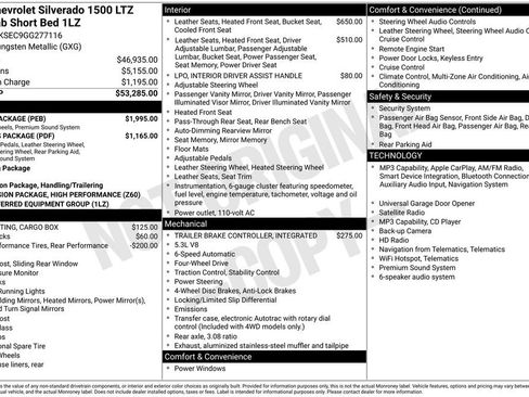 Used 2016 Chevrolet Silverado 1500 LTZ w/ Sport Package AWD/4WD image 19
