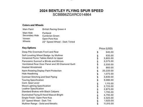 Certified 2024 Bentley Flying Spur W12 image 64