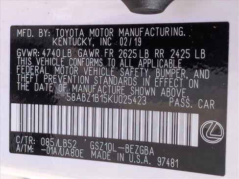Used 2019 Lexus ES 350 w/ Accessory Package 2 FWD image 25