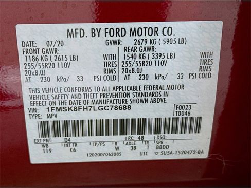 Used 2020 Ford Explorer Limited w/ Class III Trailer Tow Package image 34