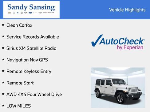 Used 2019 Jeep Wrangler Unlimited Sahara AWD/4WD image 7