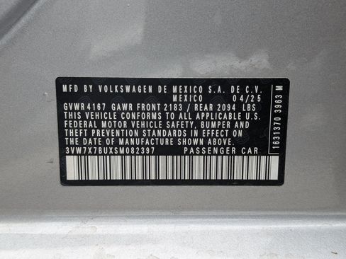 Used 2025 Volkswagen Jetta SE w/ Sunroof Package FWD image 71