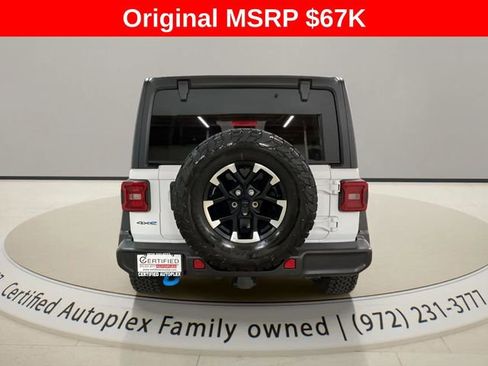 Used 2025 Jeep Wrangler Unlimited Rubicon 4xe w/ Safety Group AWD/4WD image 4