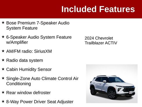 Used 2024 Chevrolet TrailBlazer ACTIV w/ Convenience Package AWD/4WD image 4