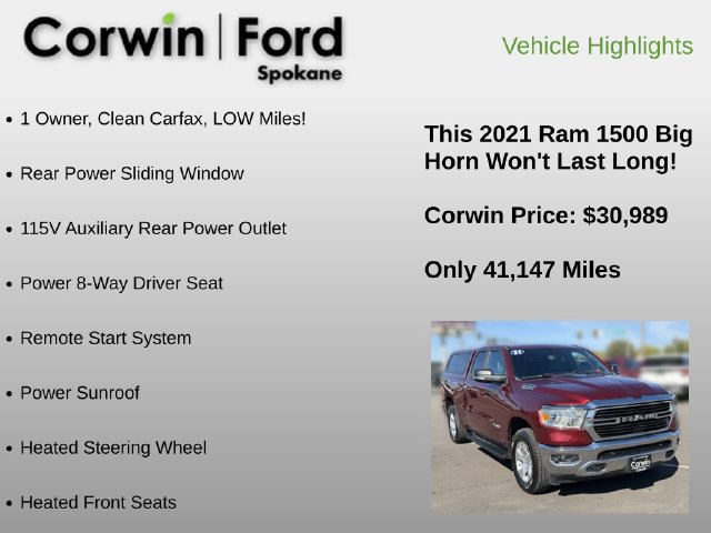 Used 2021 RAM 1500 Big Horn AWD/4WD image 6