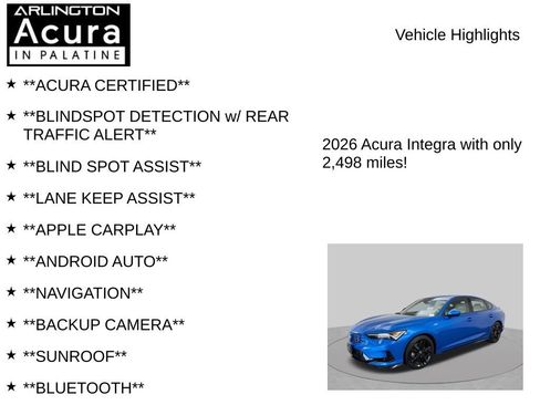 Certified 2026 Acura Integra A-Spec FWD image 7