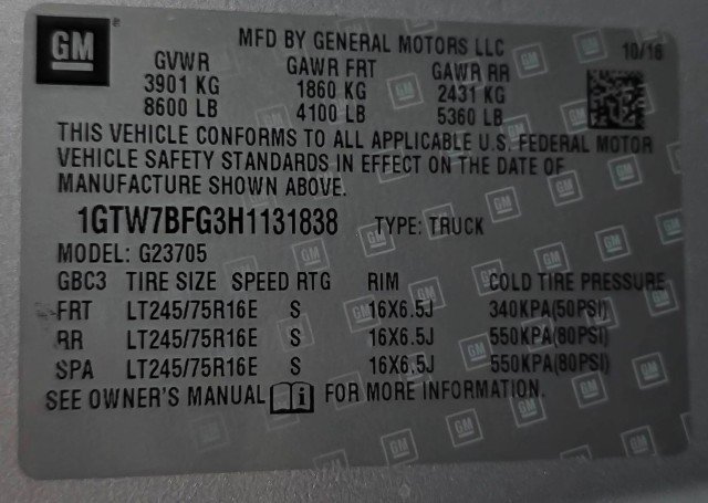 Used 2017 GMC Savana 2500 Extended RWD image 41