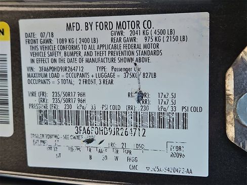 Used 2018 Ford Fusion SE w/ Fusion SE Technology Package image 25