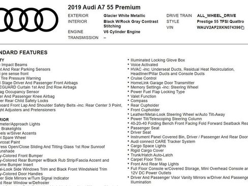 Used 2019 Audi A7 3.0T Prestige AWD/4WD image 17