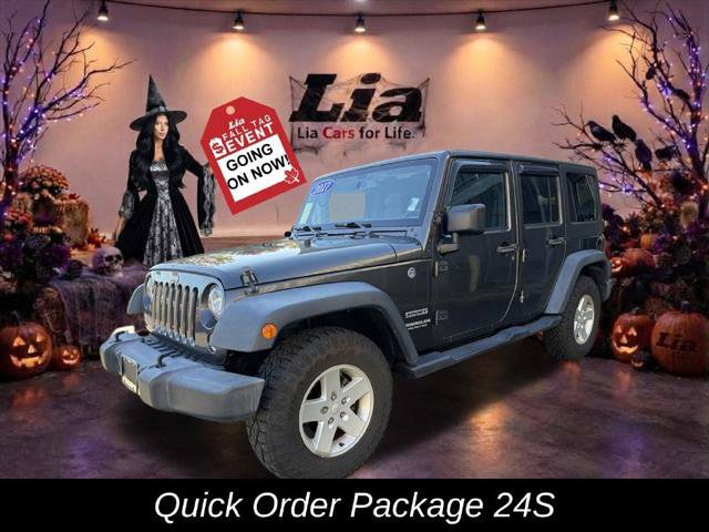 Certified 2017 Jeep Wrangler Unlimited Sport w/ Quick Order Package 24S AWD/4WD image 9