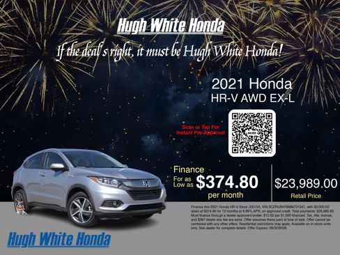 Used 2021 Honda HR-V EX-L image 3