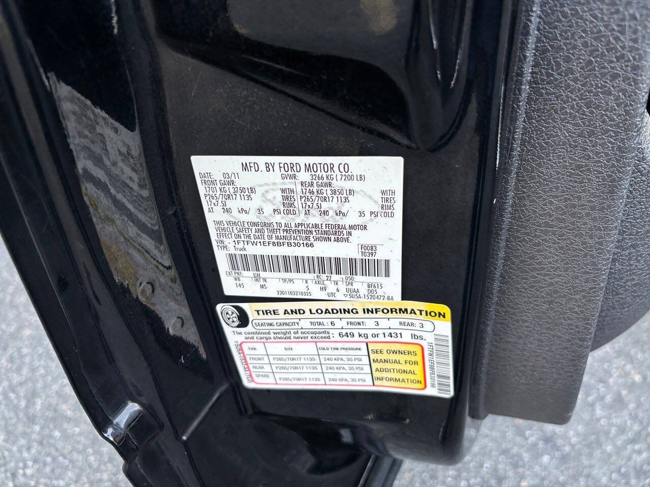 Used 2011 Ford F150 XLT w/ XLT Convenience Pkg AWD/4WD image 12