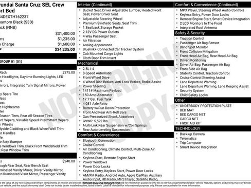 Certified 2026 Hyundai Santa Cruz SEL FWD image 29