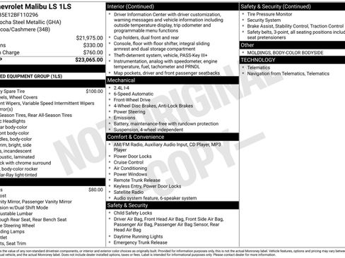 Used 2011 Chevrolet Malibu LS image 30