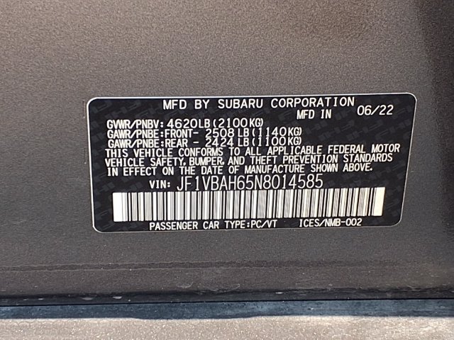 Used 2022 Subaru WRX Premium AWD/4WD image 9