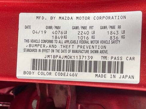 Used 2019 MAZDA MAZDA3 Hatchback FWD image 30