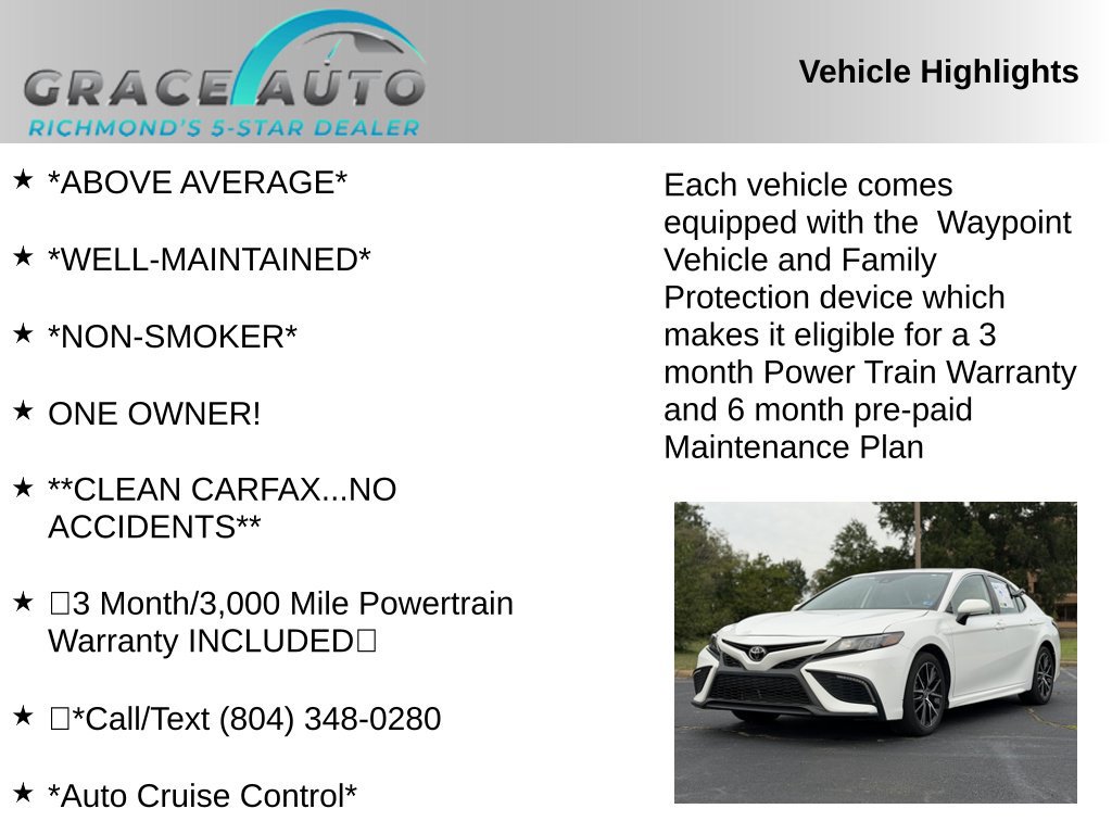 Used 2024 Toyota Camry SE w/ Convenience Package FWD image 2