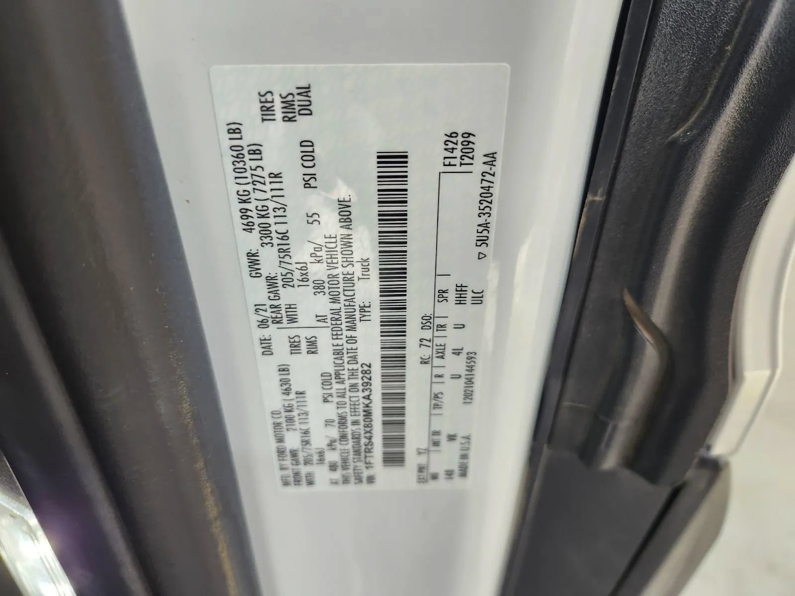 Used 2021 Ford Transit 350 148 High Roof Extended DRW RWD image 8