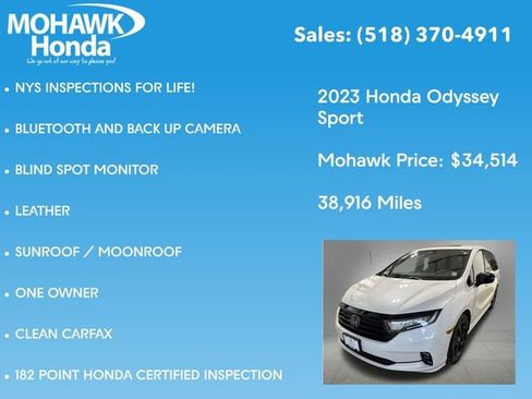 Certified 2023 Honda Odyssey Sport image 8