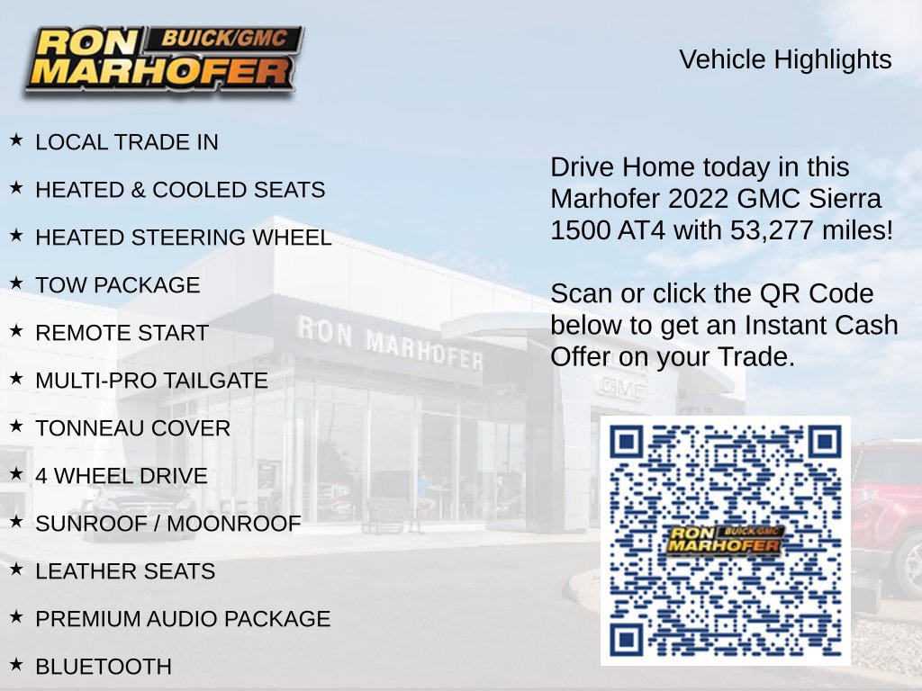 Used 2022 GMC Sierra 1500 AT4 w/ AT4 Premium Package AWD/4WD image 15