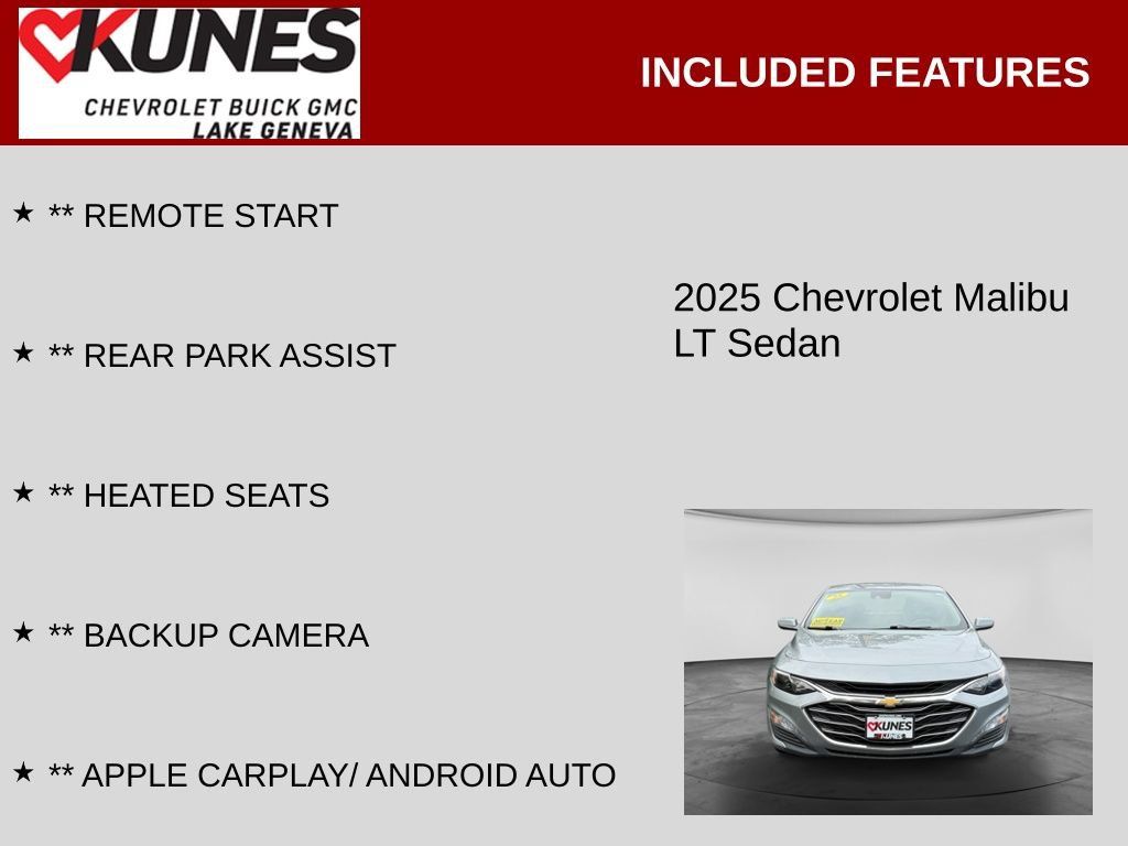 Used 2025 Chevrolet Malibu LT FWD image 2