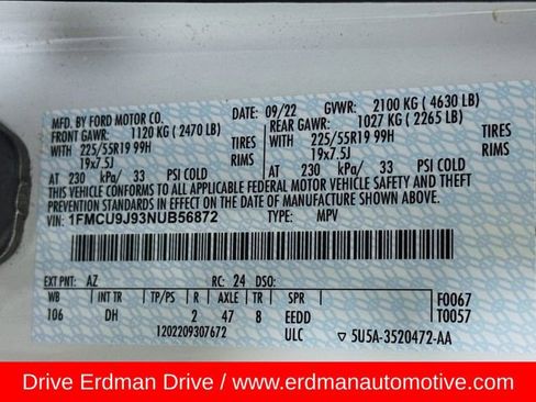 Used 2022 Ford Escape Titanium w/ Titanium Elite Package image 32