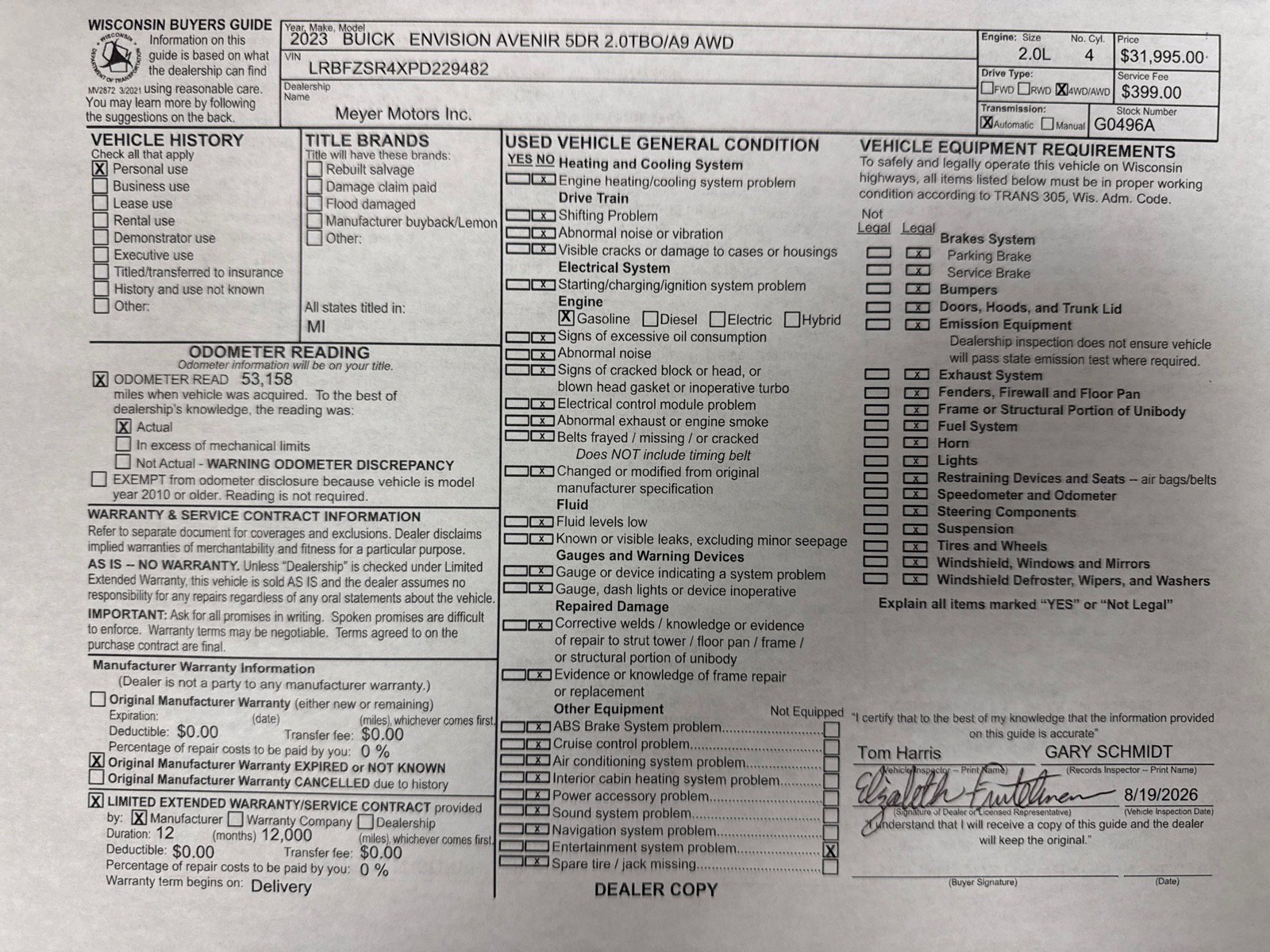 Certified 2023 Buick Envision Avenir AWD/4WD image 32