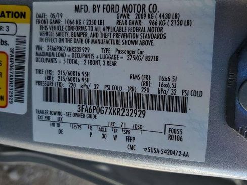 Used 2019 Ford Fusion S image 16