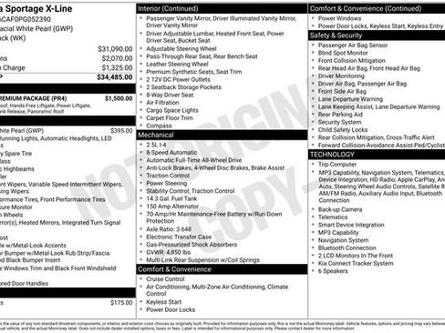 Certified 2023 Kia Sportage X-Line w/ X-Line Premium Package AWD/4WD image 3
