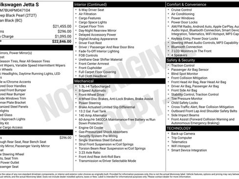 Certified 2023 Volkswagen Jetta S FWD image 29