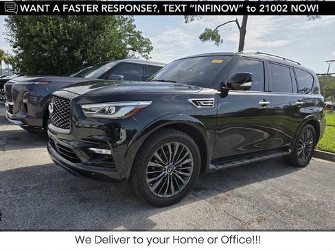 Used 2021 INFINITI QX80 Premium Select w/ Cargo Package RWD image 1