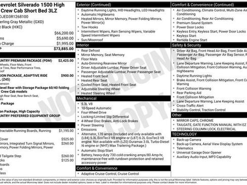 Used 2024 Chevrolet Silverado 1500 High Country w/ High Country Premium Package image 11