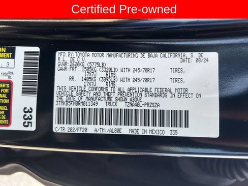 Certified 2024 Toyota Tacoma SR5 RWD image 31