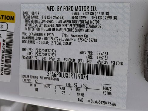 Used 2020 Ford Fusion SE FWD image 38